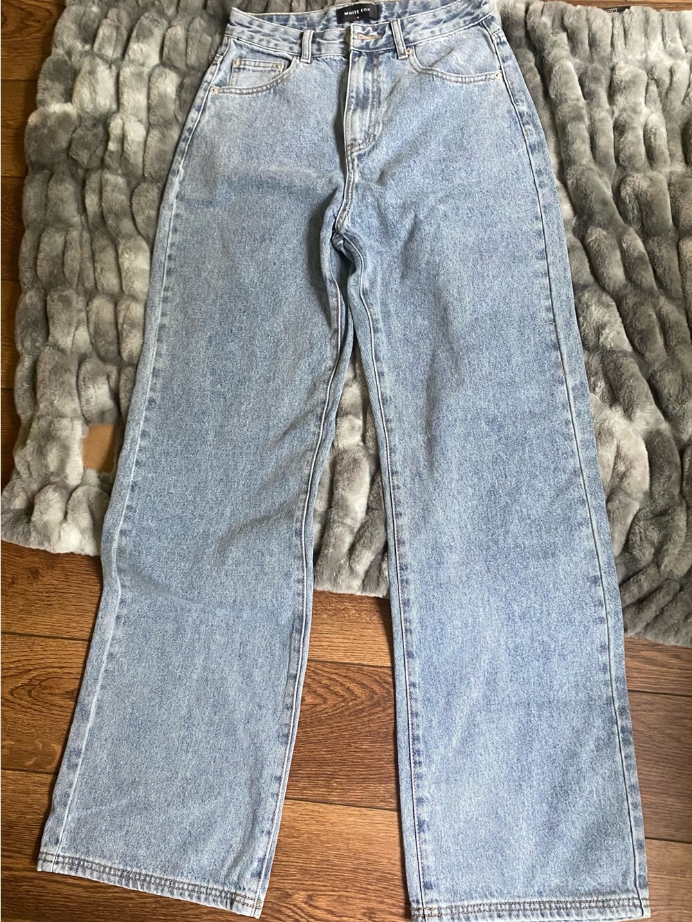 White Fox Boutique Light Blue Wide Leg Jeans